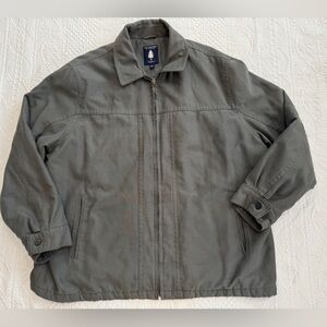 Roundtree And Yorke Outdoors Full Zip Lined Jacket Gray Men’s XXL 2XL